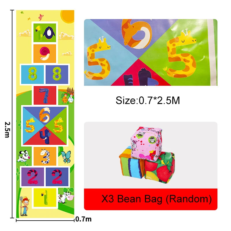 Tapis de saut pour enfants Jouet d’intégration sensorielle Tapis de sol en éperle Sport Divertissement Jeux Enfant 2 4 5 6 8 10 ans Jeu de plein air
