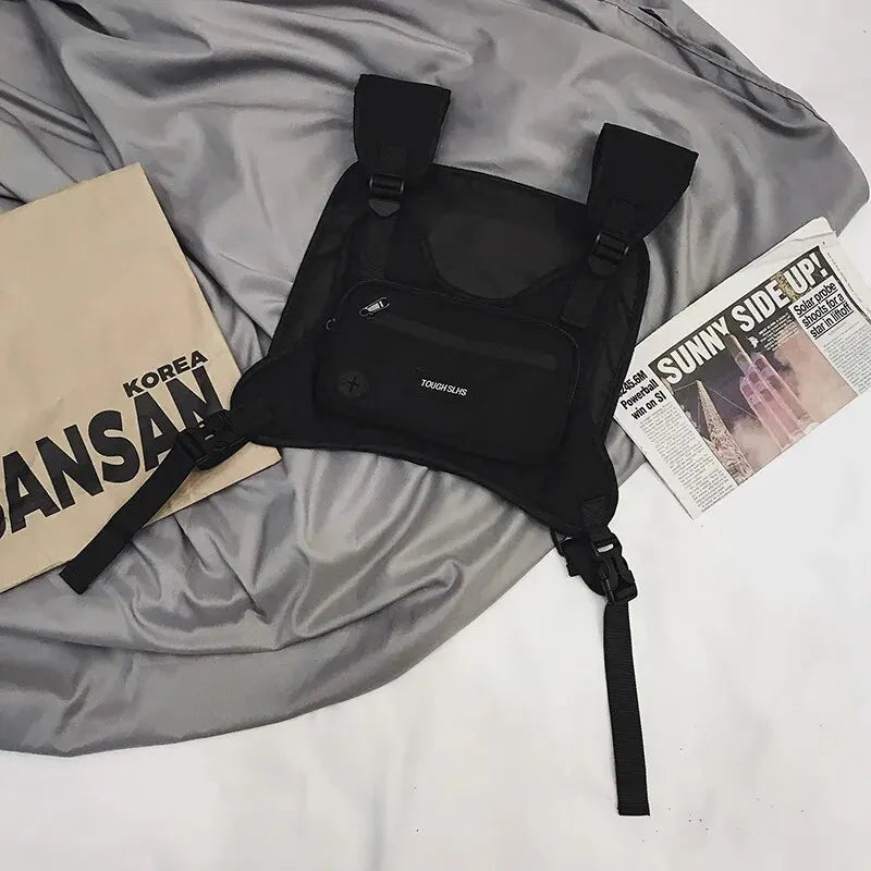 Sac de poitrine Street Fashion Tactical Package Multifonctionnel Beau gilet de mode Lovers Sac de sport