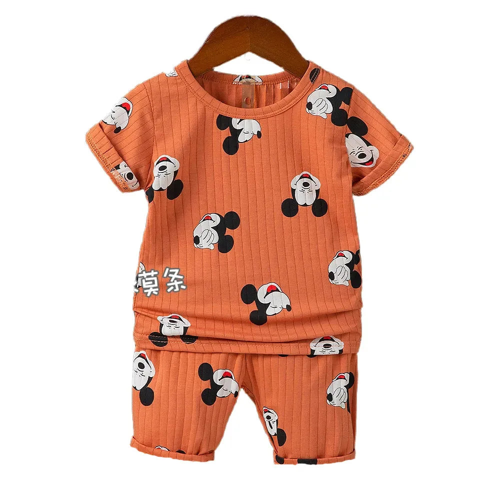 1 2 3 ans Vêtements pour bébés Filles Garçons Costume en coton pour enfants Ensembles de deux vêtements pour bébés Vêtements pour bébés nouveau-nés
