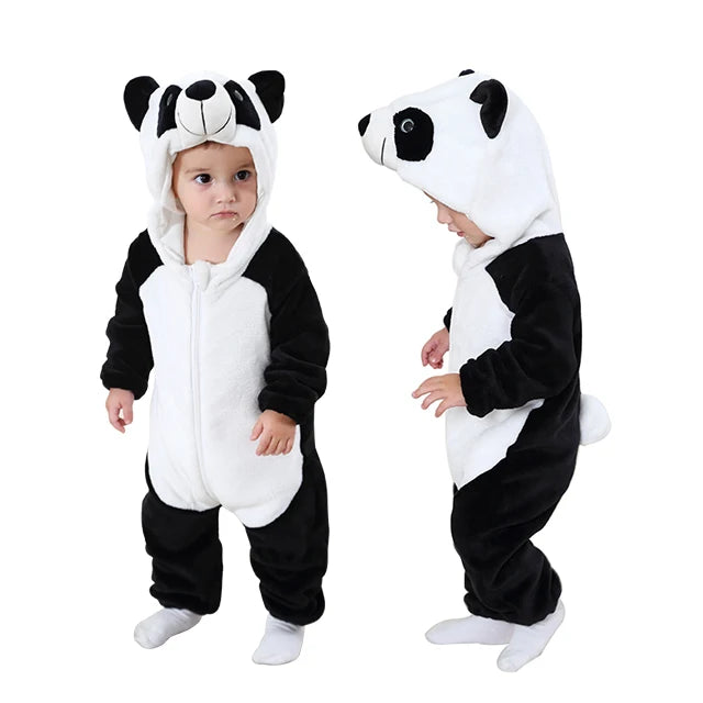 MICHLEY Carnaval Hiver Bébé Barboteuses À Capuche Flanelle Tout-petit Vêtements Pour Bébés Bodys D’Ensemble Combinaison Costume Pour Enfants Fille Garçon