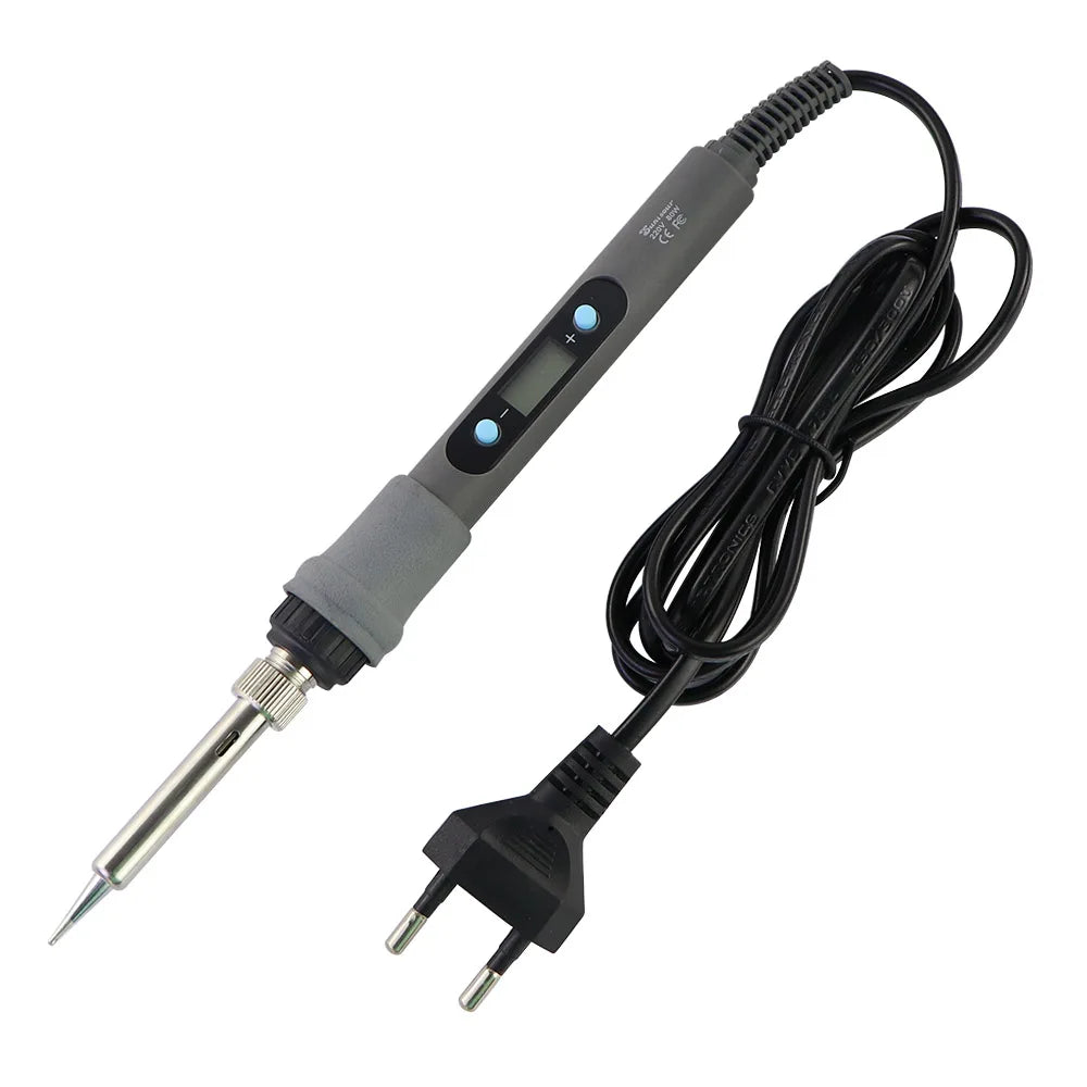 Fer à souder électrique 60W/80W Température réglable Affichage numérique Outils de réparation de soudage électronique avec pointes de fer à souder