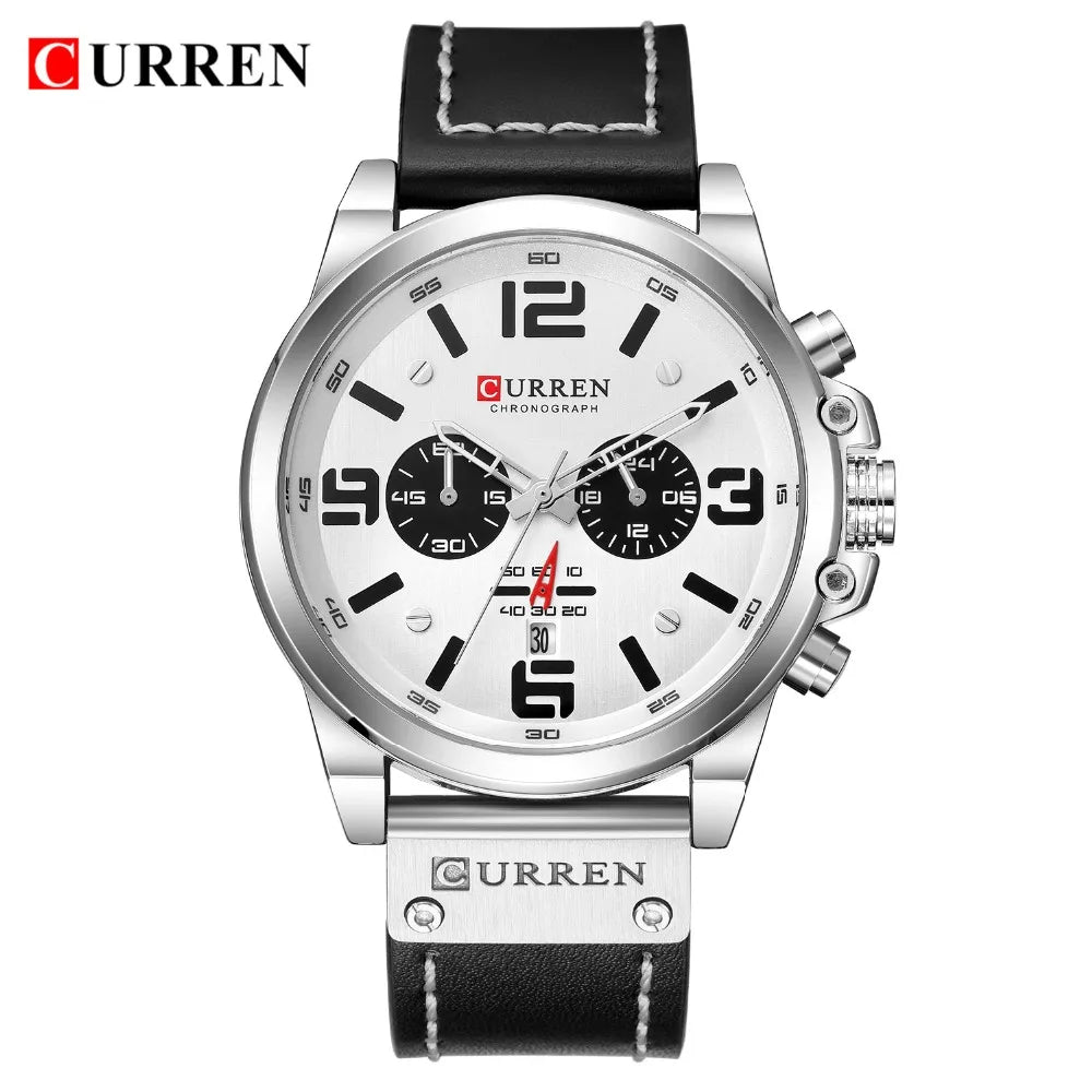 Montre Pour Hommes Top Marque Luxe CURREN Mode Cuir Quartz Hommes Montres Date Business Sport Homme Montre-Bracelet Montre Montre Homme
