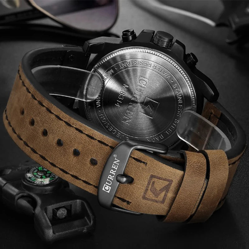 Montre Pour Hommes Top Marque Luxe CURREN Mode Cuir Quartz Hommes Montres Date Business Sport Homme Montre-Bracelet Montre Montre Homme