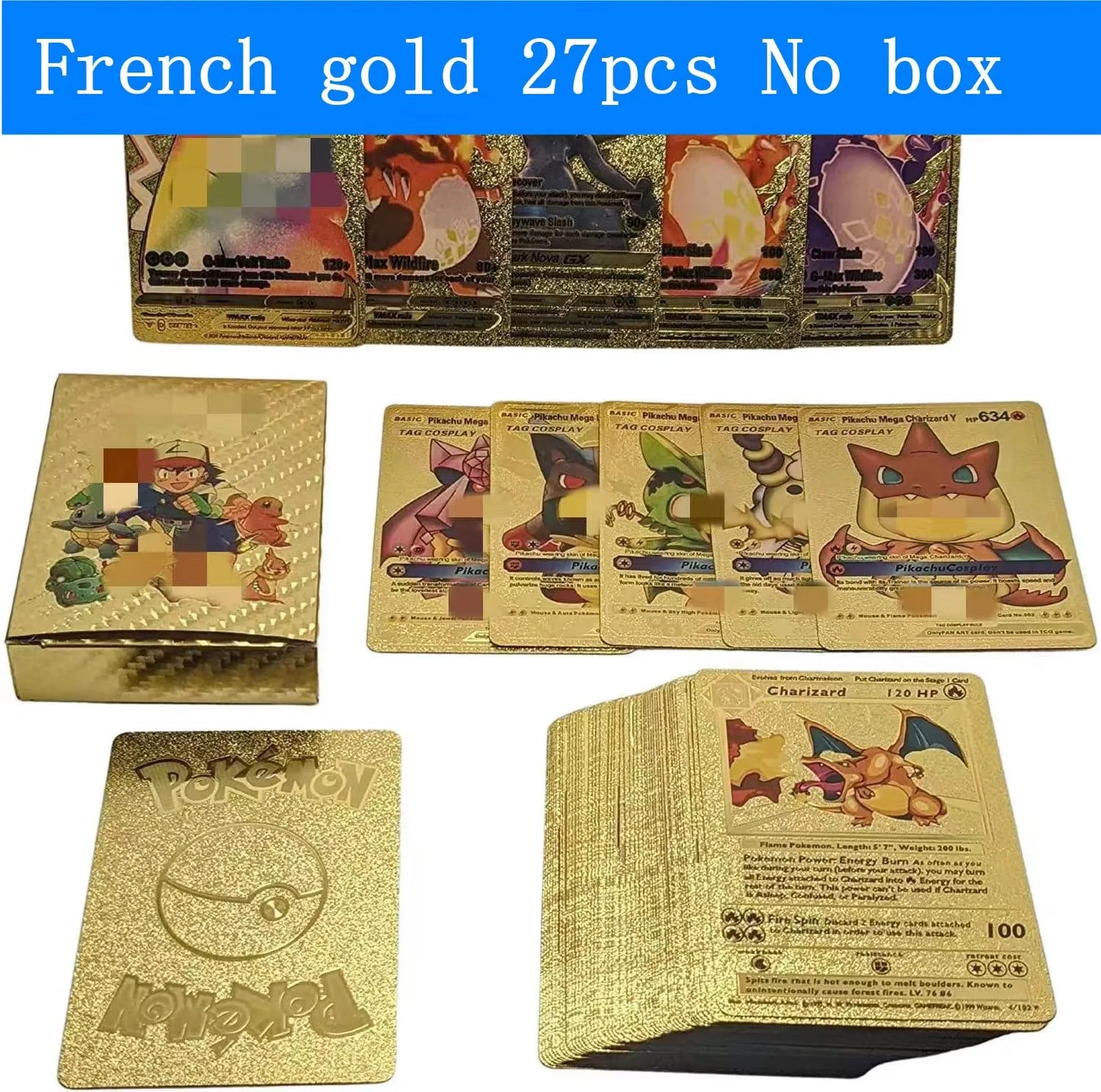 27-110pcs carte pokémon françaises Pikachu