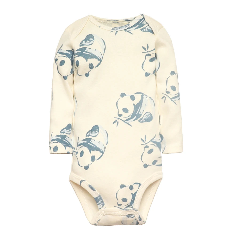 Bodys pour bébé garçon 5 pièces Ensemble de vêtements pour nouveau-nés Vêtements pour tout-petits Vêtements pour bébés pour filles 100 % coton Doux pour bébé Nouveau dessin animé Bebe Combinaisons