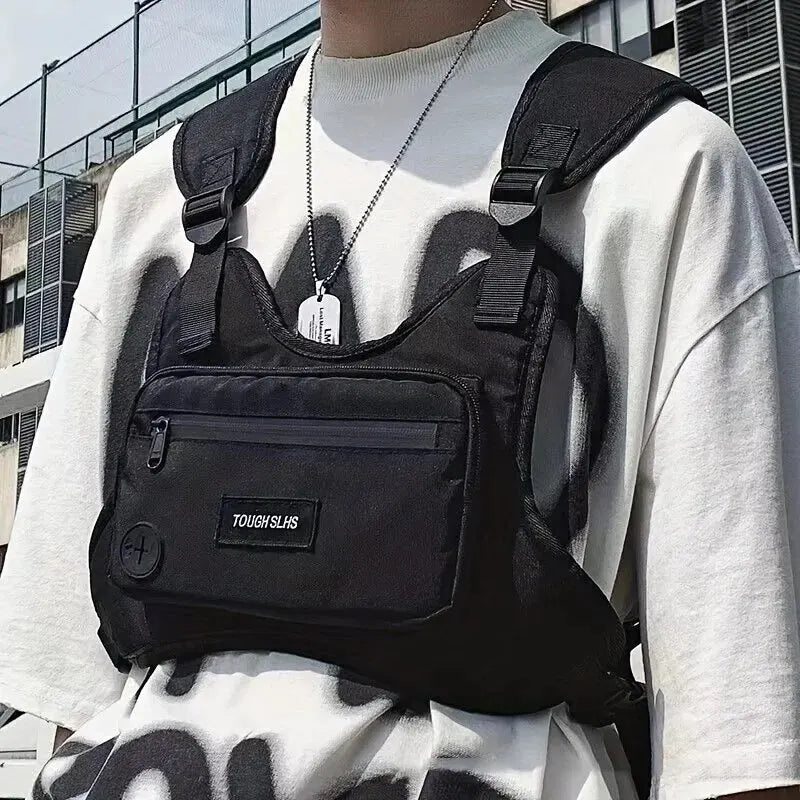 Sac de poitrine Street Fashion Tactical Package Multifonctionnel Beau gilet de mode Lovers Sac de sport