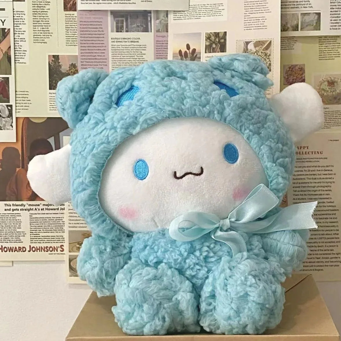 Kawaii Sanrio Peluches Jouet Hello Kitty Cinnamonroll Pochacco Kuromi Poupée en peluche Cos Ours Jouets mignons pour enfants