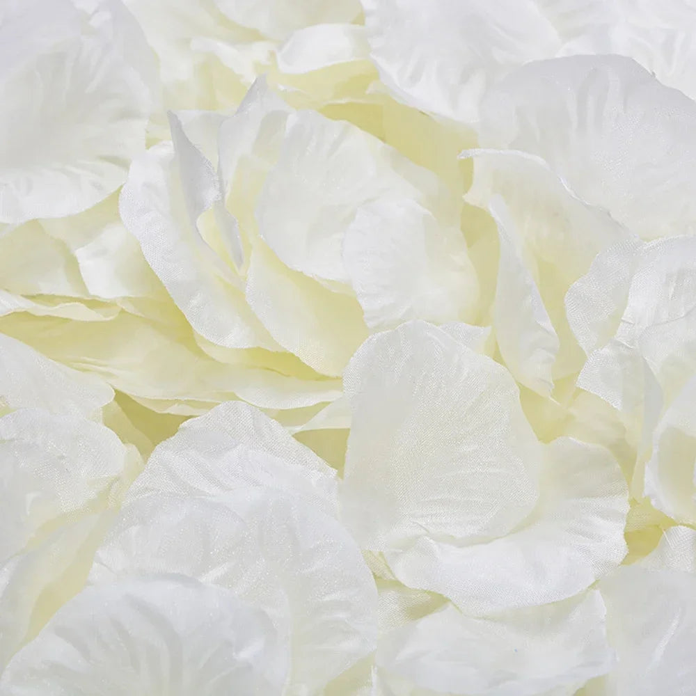 100-500Pcs Top Coloré Artificiel Faux Pétales De Rose Rouge Blanc Or Roses Pétales Fleurs Romantique Fête De Mariage Décoration De La Saint-Valentin