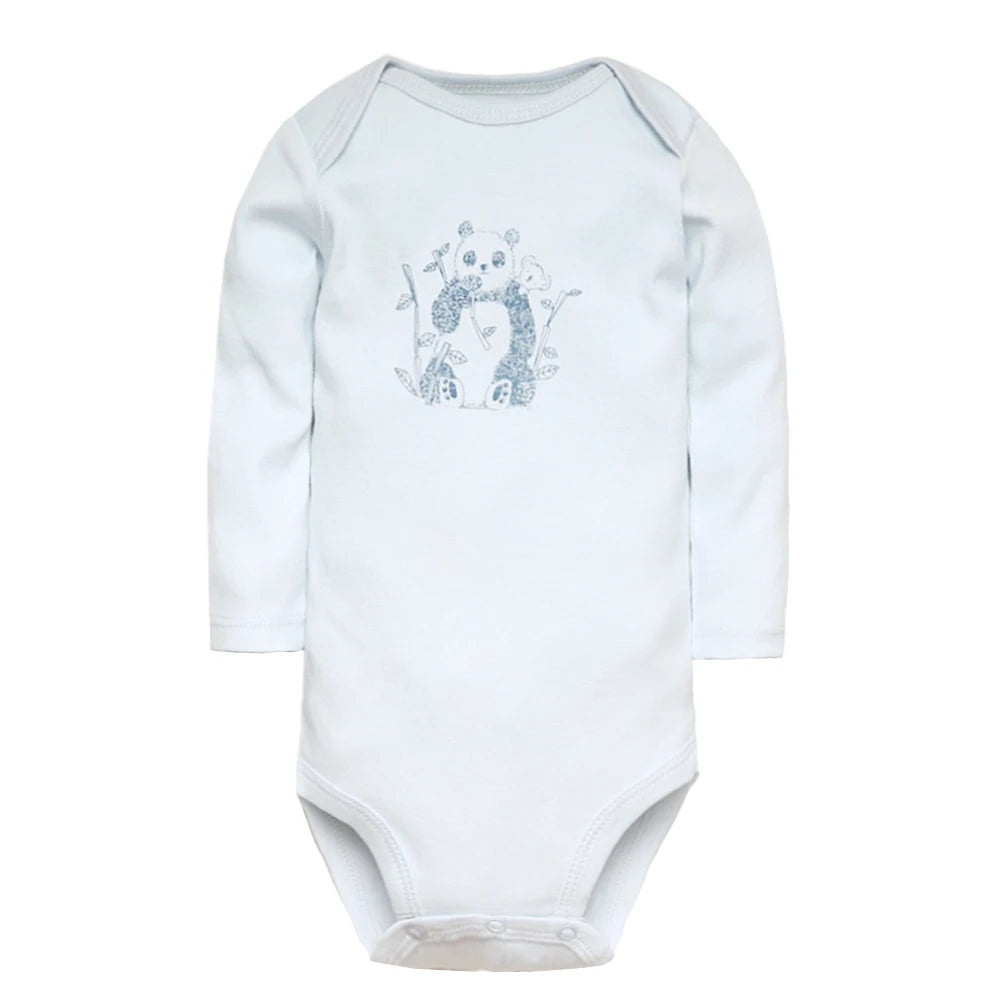Bodys pour bébé garçon 5 pièces Ensemble de vêtements pour nouveau-nés Vêtements pour tout-petits Vêtements pour bébés pour filles 100 % coton Doux pour bébé Nouveau dessin animé Bebe Combinaisons