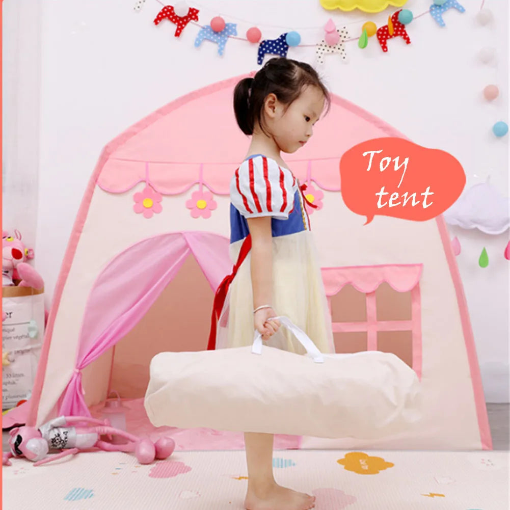 Tente pour enfants Jeux d’intérieur et d’extérieur Jardin Tipi Princess Castle Folding Cubby Toys Tents Enfant Room House Tipi Playhouse