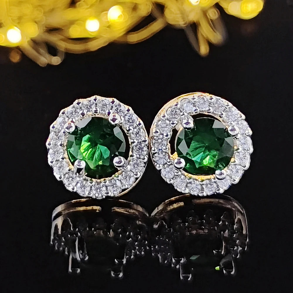 2025 Nouvelle couleur argent Coréen Zircon Cercle Stud Boucles d’oreilles pour femmes idéal pour offrir en Cadeau  E232
