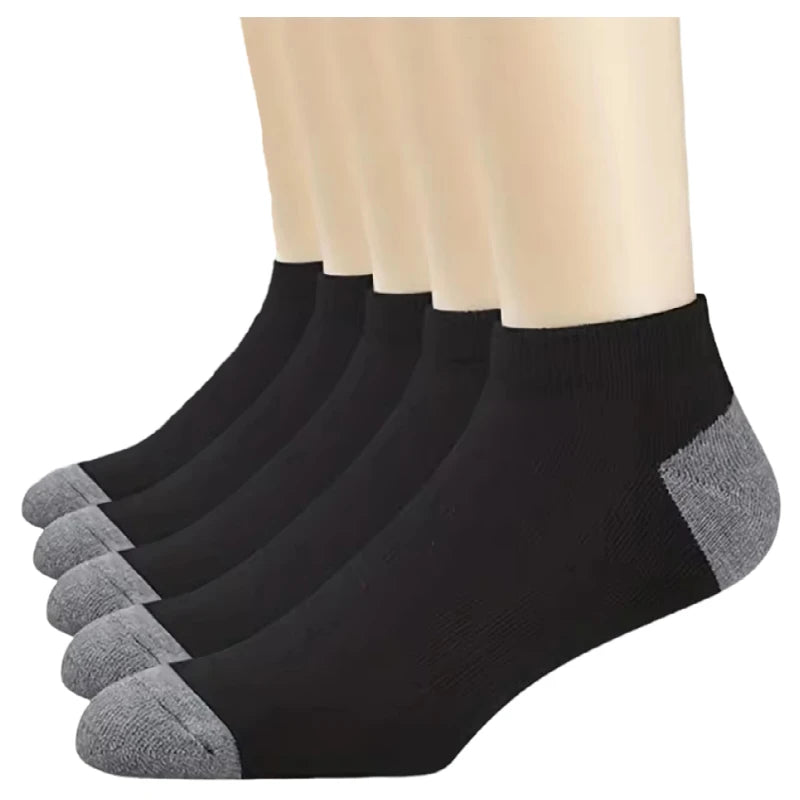 20/10/6/5/4/3/1pairs Chaussettes de cheville confortables respirantes en coton de mode pour hommes, chaussettes d’été pour hommes