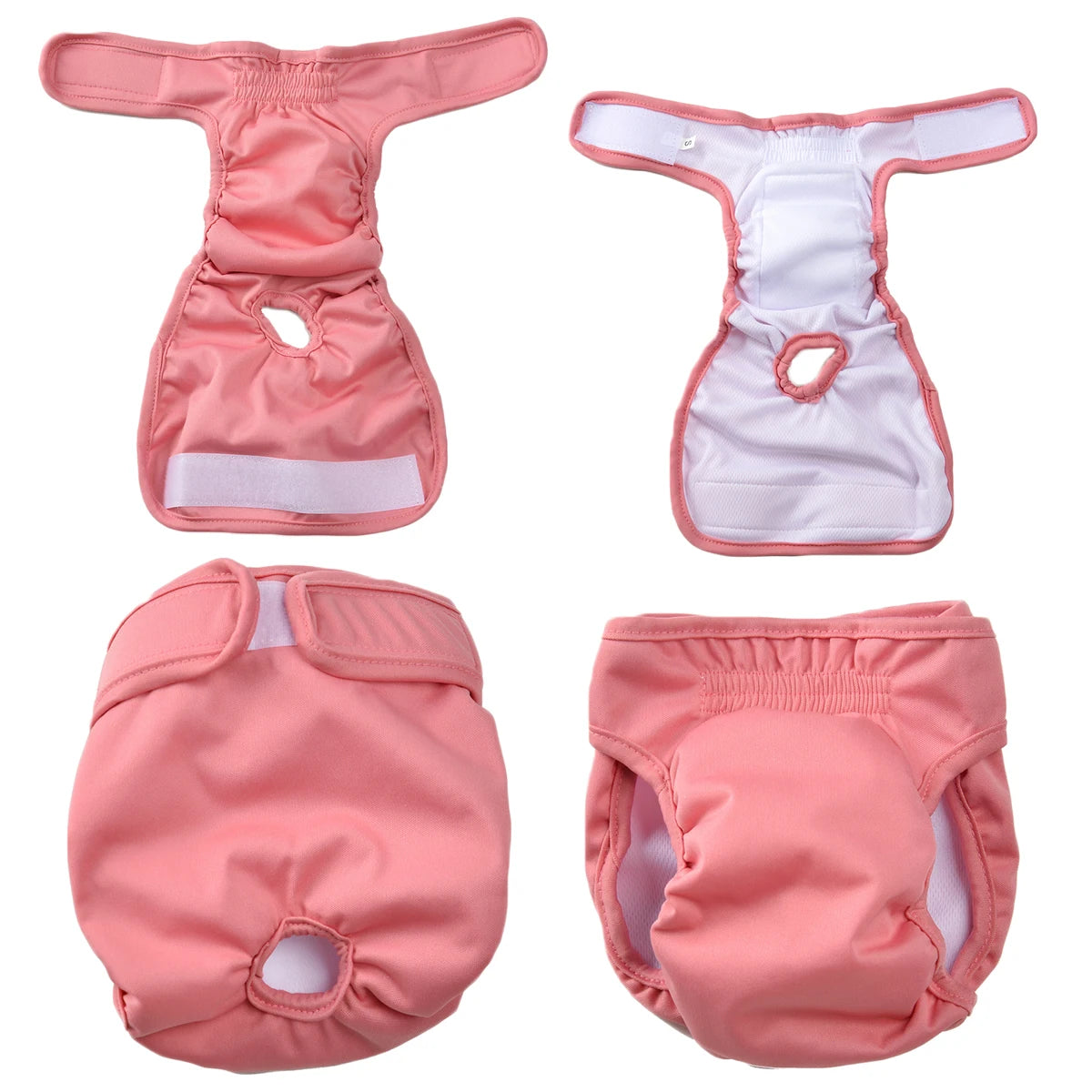 Couche lavable pour chien féminin Pantalon physiologique réglable pour animaux de compagnie Culottes réutilisables étanches pour animaux de compagnie Couches pour petits chiens moyens grands
