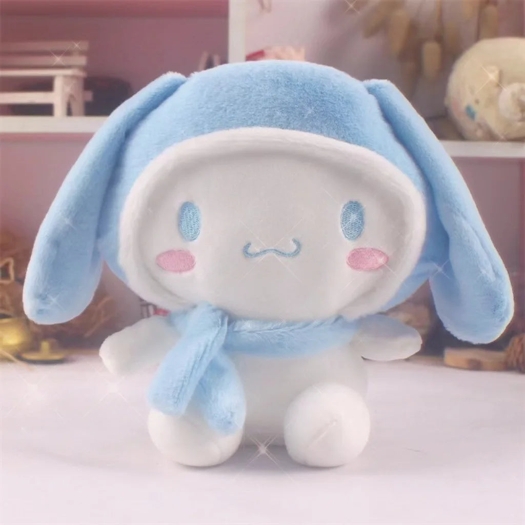 Kawaii Sanrio Peluches Jouet Hello Kitty Cinnamonroll Pochacco Kuromi Poupée en peluche Cos Ours Jouets mignons pour enfants