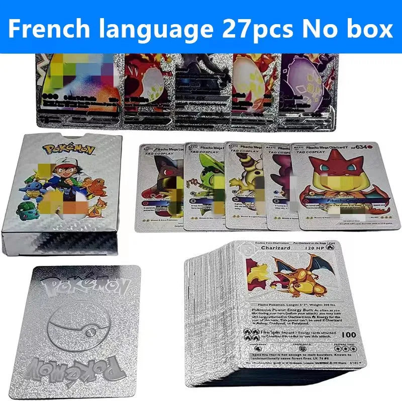 27-110pcs carte pokémon françaises Pikachu