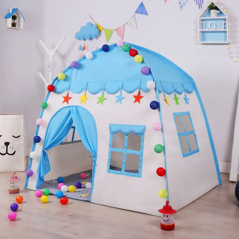 Tente pour enfants Jeux d’intérieur et d’extérieur Jardin Tipi Princess Castle Folding Cubby Toys Tents Enfant Room House Tipi Playhouse