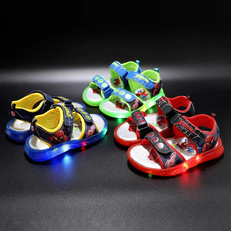 Disney Cartoon Chaussures décontractées pour enfants Sandales à lumière LED     Taille 21-31