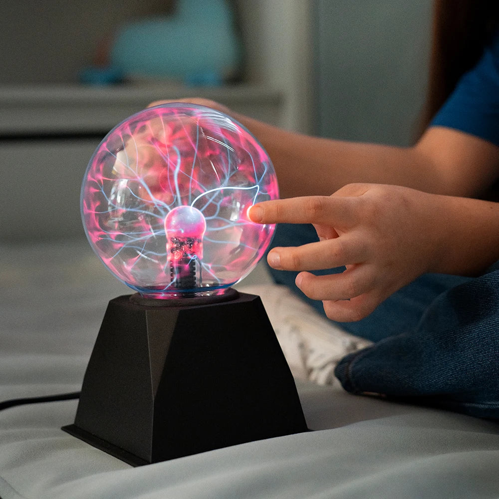 Lampe à boule de plasma en cristal magique 3/4/5/6/8 pouce LED Veilleuse Enfant Anniversaire Cadeau de Noël Éclairage Chambre à coucher Décor Nouveauté Lampe