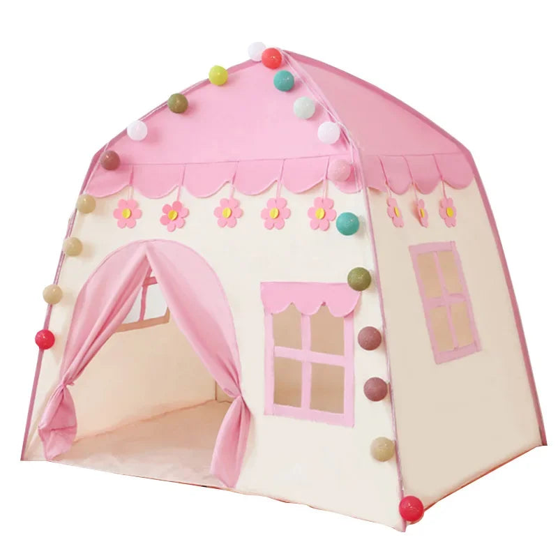 Tente pour enfants Rose Bleu Enfants Maison de jeu Enfants Intérieur Extérieur Maison de jouet Portable Bébé Maison de jeu Enfants Tente Tipi Tente Enfant