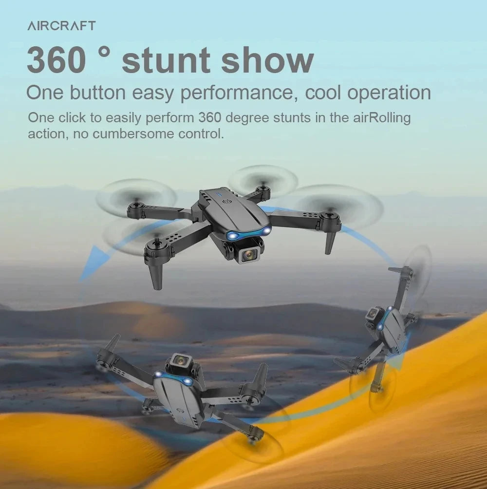 KBDFA E99Pro Drone HD Drone professionnel 4k Double caméra WIFI fpv Avion Quadcopter Évitement d’obstacles Photographie aérienne Drone