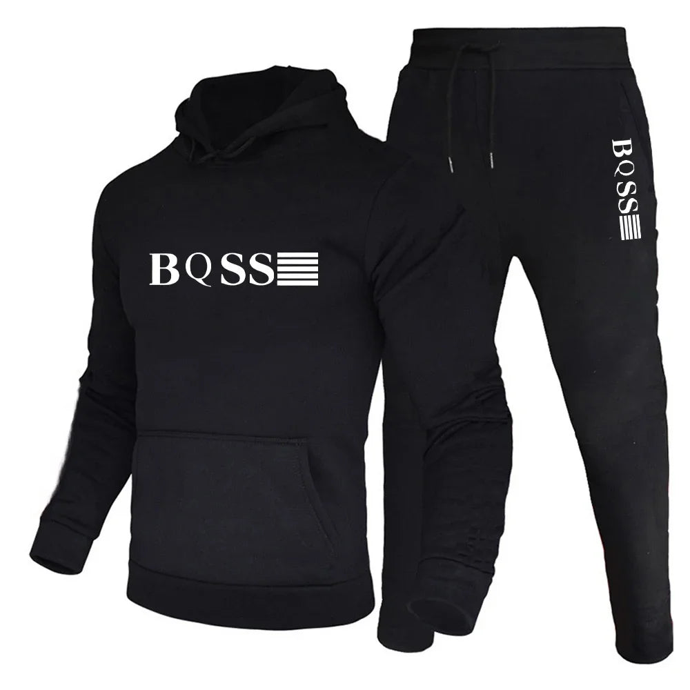 Costumes de sport pour hommes Survêtement de mode Sweats à capuche pour femmes + pantalons Ensembles de deux pièces Sweat-shirts décontractés de course Pantalons de survêtement Vêtements pour hommes
