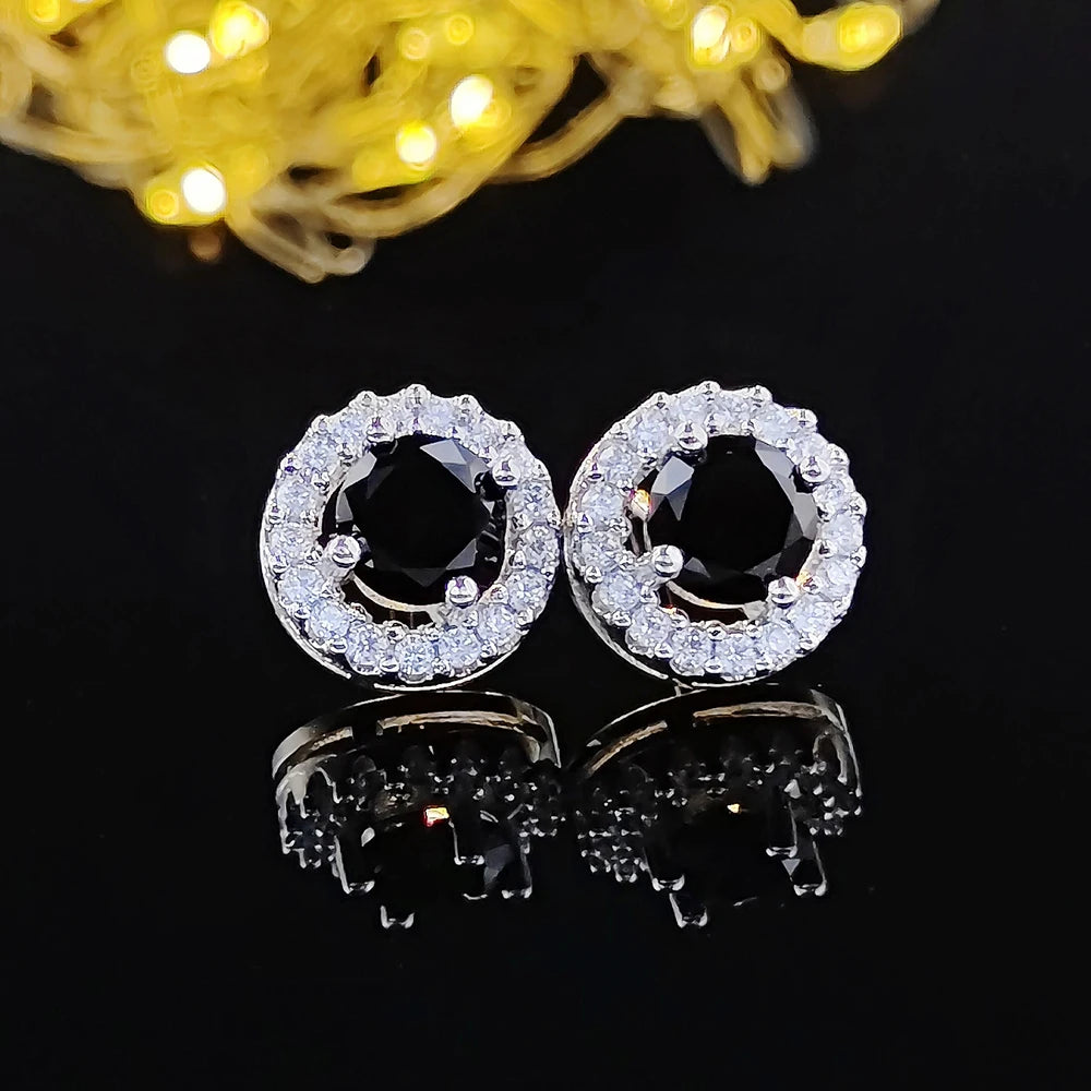 2025 Nouvelle couleur argent Coréen Zircon Cercle Stud Boucles d’oreilles pour femmes idéal pour offrir en Cadeau  E232