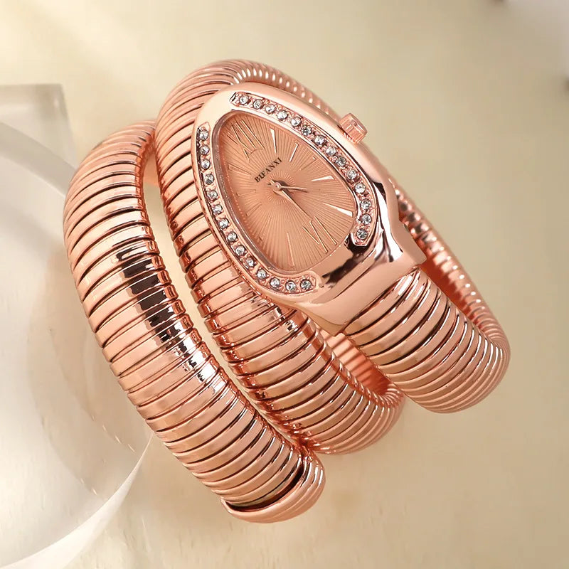 Bracelet unique en forme de serpent Design Beauté Montres-bracelets Différence Quartz Montre Femmes Imperméable Exquise AAA Montre pour Dames