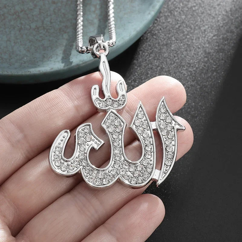 Couleur or musulman Allah Coran pendentif collier hommes femmes mode foi islam bijoux religieux Ramadan cadeaux