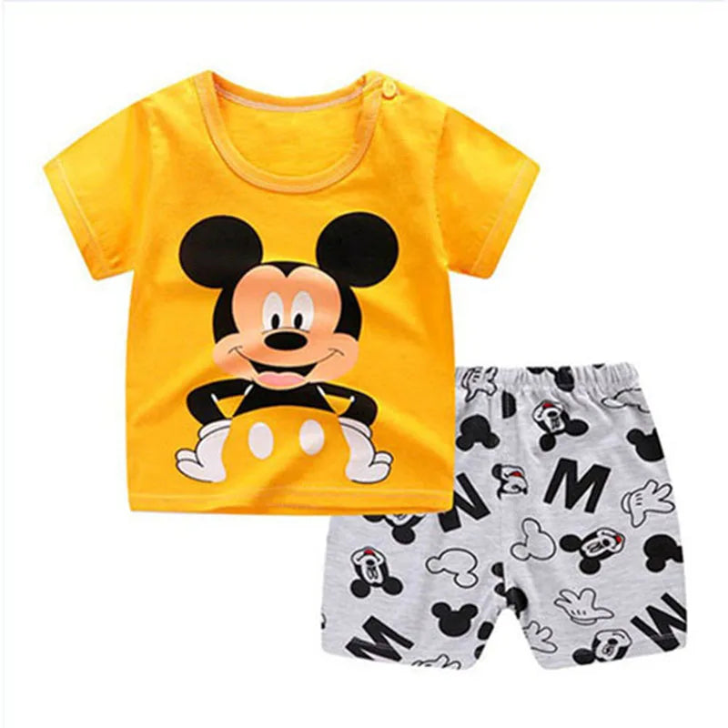 1 2 3 ans Vêtements pour bébés Filles Garçons Costume en coton pour enfants Ensembles de deux vêtements pour bébés Vêtements pour bébés nouveau-nés