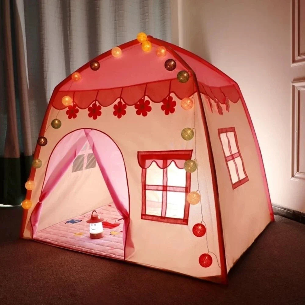Tente pour enfants Rose Bleu Enfants Maison de jeu Enfants Intérieur Extérieur Maison de jouet Portable Bébé Maison de jeu Enfants Tente Tipi Tente Enfant