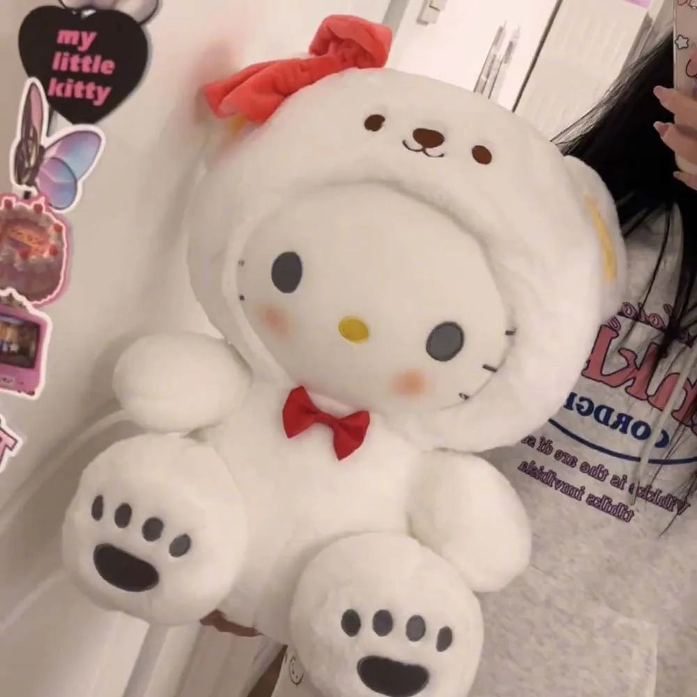 25cm Anime Sanrio Peluche Poupée Jouets Kawaii Hello Kitty Kuromi My Melody Cinnamoroll Dessin animé Mignon Peluche Peluche Jouets Cadeaux pour enfants