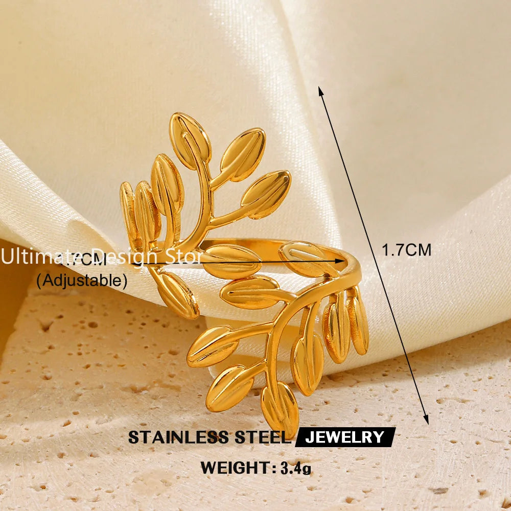 Bague cœur en acier inoxydable de couleur or Bague creuse en métal pour femmes Bijoux étanches Cadeau de petite amie Bijoux Femme Anillos