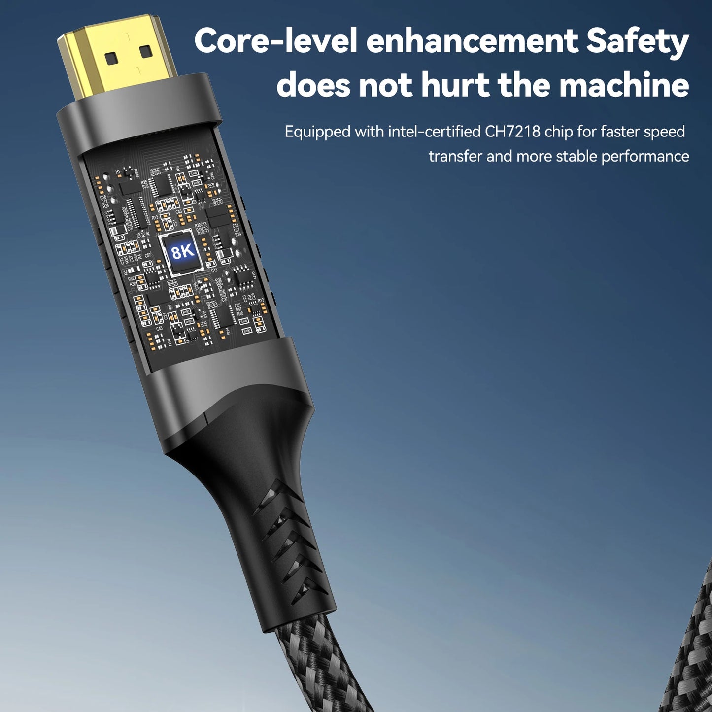Câble USB C vers HDMI 8K@60Hz 4K@120Hz Câble HDTV de type C vers HDMI pour convertisseur de télévision MacBook Air iPad Adaptateur HDMI USB-C
