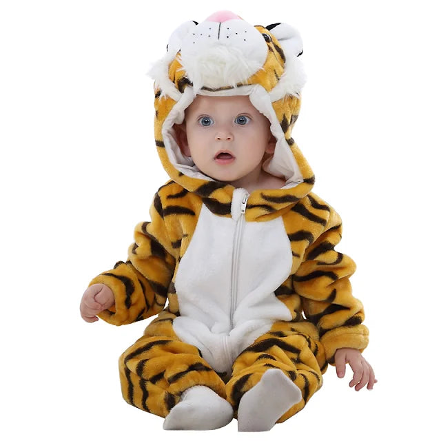 MICHLEY Carnaval Hiver Bébé Barboteuses À Capuche Flanelle Tout-petit Vêtements Pour Bébés Bodys D’Ensemble Combinaison Costume Pour Enfants Fille Garçon