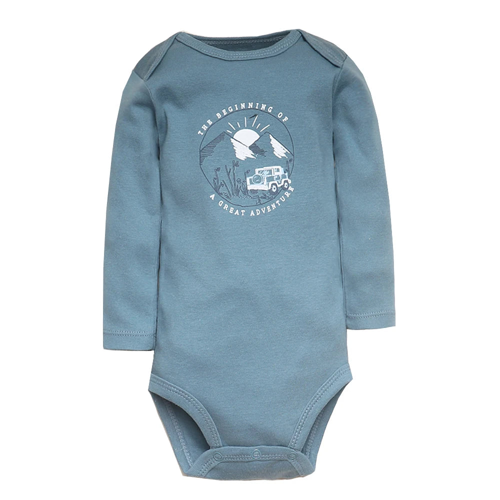 Bodys pour bébé garçon 5 pièces Ensemble de vêtements pour nouveau-nés Vêtements pour tout-petits Vêtements pour bébés pour filles 100 % coton Doux pour bébé Nouveau dessin animé Bebe Combinaisons