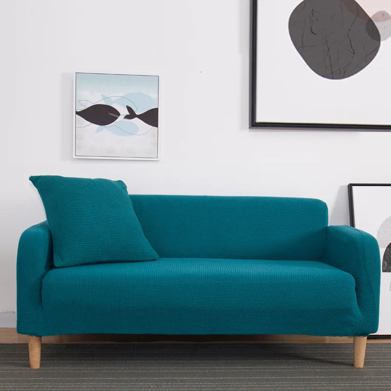 Housse extensible Jacquard pour canapé d'angle, pour salon, compatible avec canapé d'angle