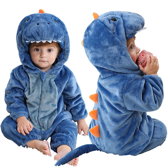 MICHLEY Carnaval Hiver Bébé Barboteuses À Capuche Flanelle Tout-petit Vêtements Pour Bébés Bodys D’Ensemble Combinaison Costume Pour Enfants Fille Garçon