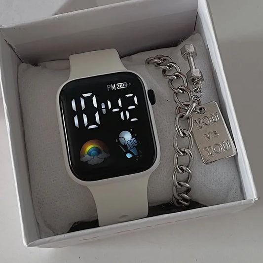 Nouvelles montres de sport LED Montre numérique pour hommes Femmes Montres-bracelets Casual Silicone
