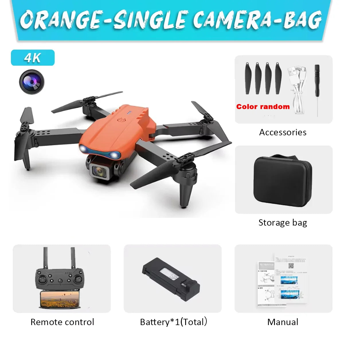 KBDFA E99Pro Drone HD Drone professionnel 4k Double caméra WIFI fpv Avion Quadcopter Évitement d’obstacles Photographie aérienne Drone