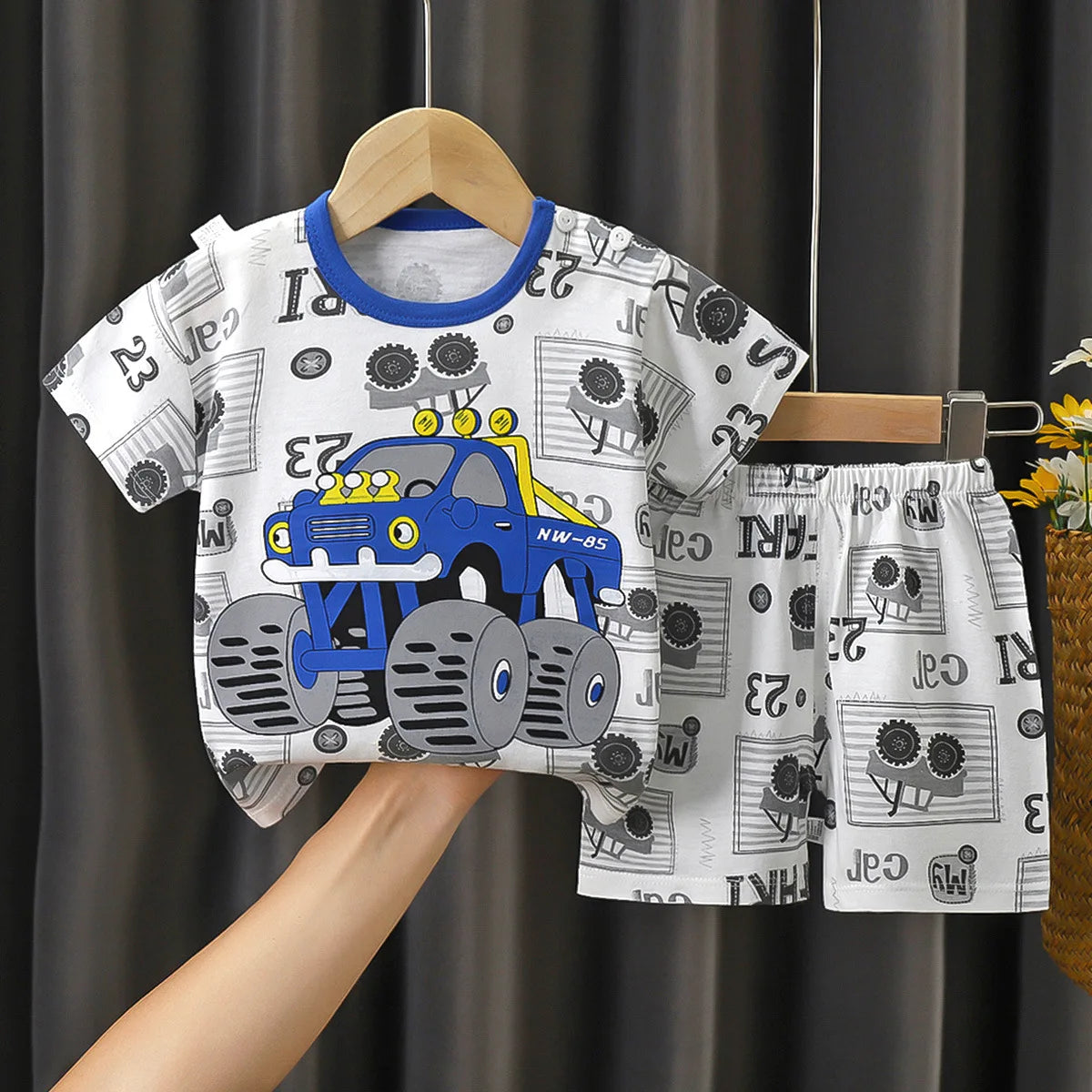 1 2 3 ans Vêtements pour bébés Filles Garçons Costume en coton pour enfants Ensembles de deux vêtements pour bébés Vêtements pour bébés nouveau-nés