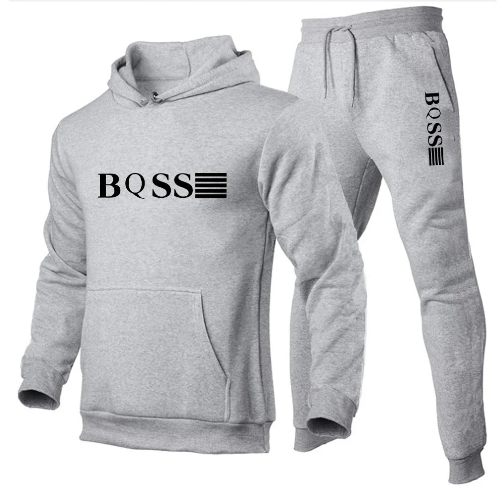 Costumes de sport pour hommes Survêtement de mode Sweats à capuche pour femmes + pantalons Ensembles de deux pièces Sweat-shirts décontractés de course Pantalons de survêtement Vêtements pour hommes