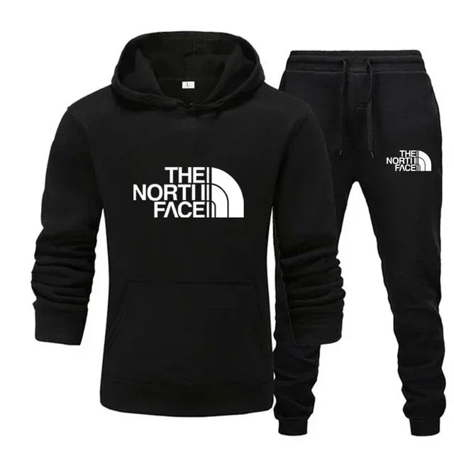 Mode printemps et automne sweat à capuche + pantalon de survêtement pour hommes et femmes ensemble deux pièces, un nouveau costume de sport de loisirs pour hommes de jogging en plein air