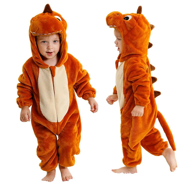 MICHLEY Carnaval Hiver Bébé Barboteuses À Capuche Flanelle Tout-petit Vêtements Pour Bébés Bodys D’Ensemble Combinaison Costume Pour Enfants Fille Garçon