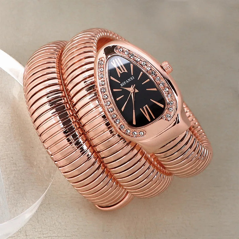 Bracelet unique en forme de serpent Design Beauté Montres-bracelets Différence Quartz Montre Femmes Imperméable Exquise AAA Montre pour Dames