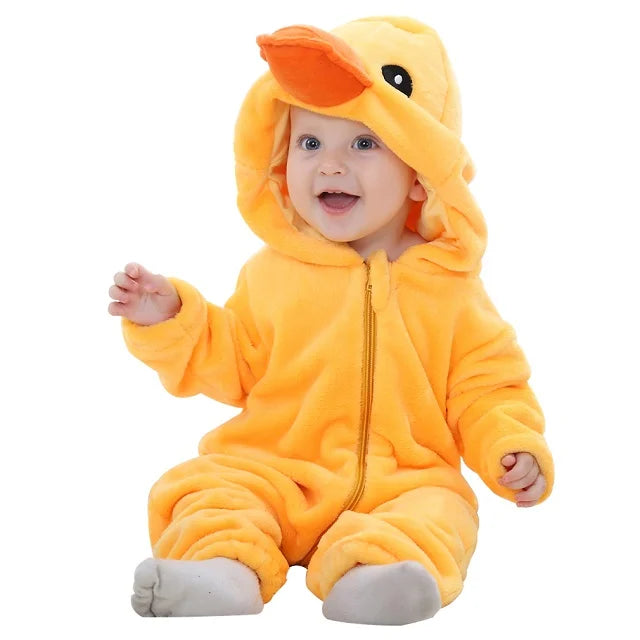 MICHLEY Carnaval Hiver Bébé Barboteuses À Capuche Flanelle Tout-petit Vêtements Pour Bébés Bodys D’Ensemble Combinaison Costume Pour Enfants Fille Garçon