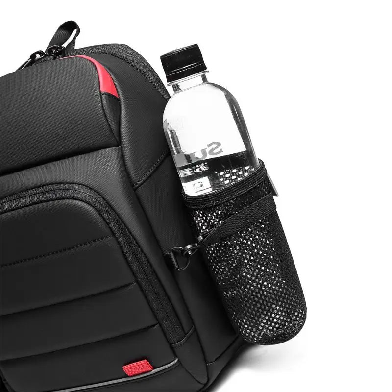 EURCOOL Sac à bandoulière multifonction Hommes Sacs à bandoulière d’affaires USB Charge Design Sac de poitrine Sac étanches