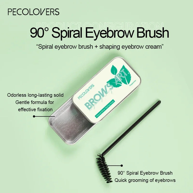1Pcs Natural Transparent Pomade Eyebrow Styling Soap Sourcils Gel Wax Fixer Avec Pinceau Maquillage pour Femmes Cosmétiques à Sourcils