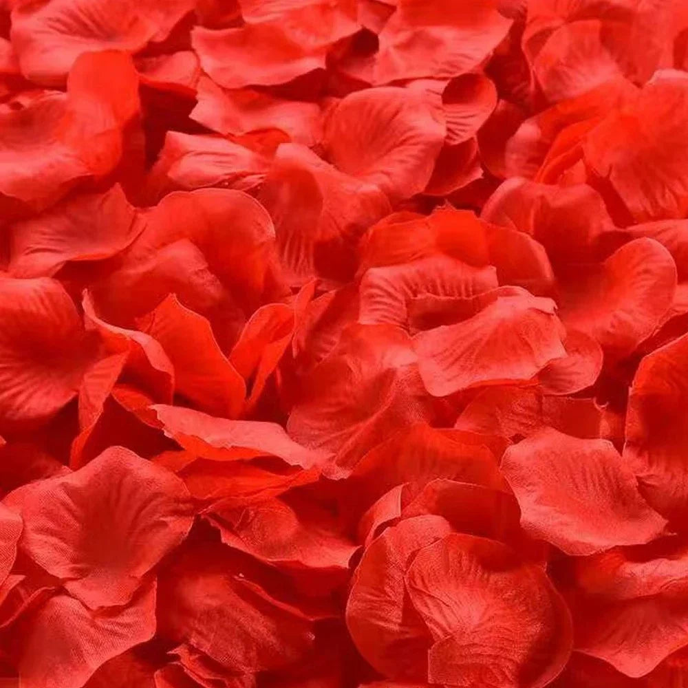 100-500Pcs Top Coloré Artificiel Faux Pétales De Rose Rouge Blanc Or Roses Pétales Fleurs Romantique Fête De Mariage Décoration De La Saint-Valentin