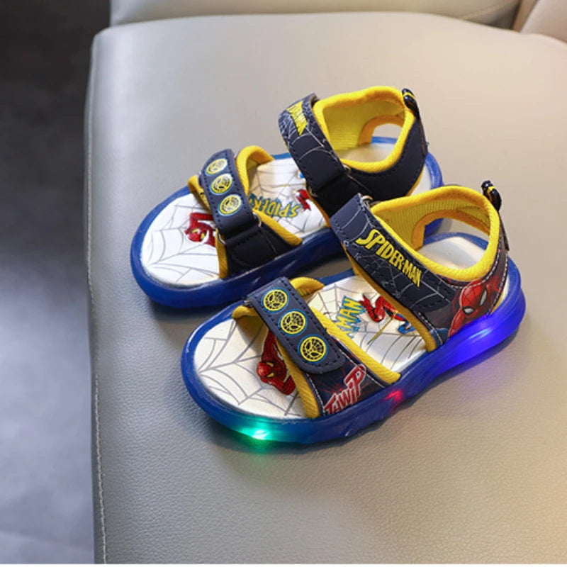 Disney Cartoon Chaussures décontractées pour enfants Sandales à lumière LED     Taille 21-31