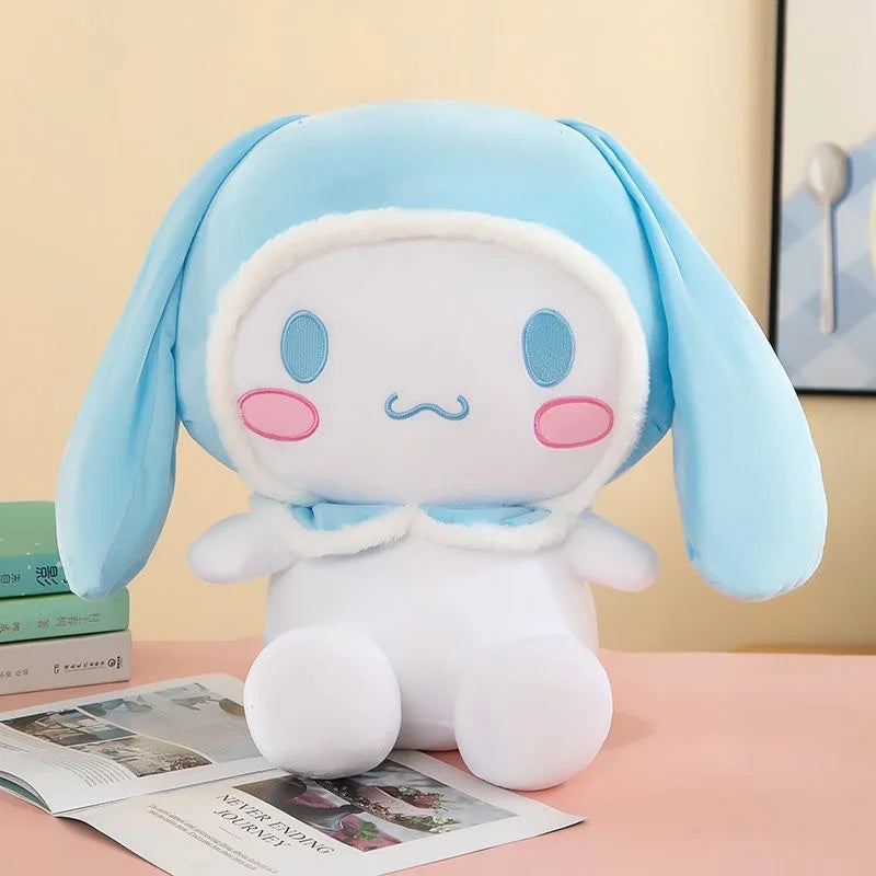 25cm Anime Sanrio Peluche Poupée Jouets Kawaii Hello Kitty Kuromi My Melody Cinnamoroll Dessin animé Mignon Peluche Peluche Jouets Cadeaux pour enfants